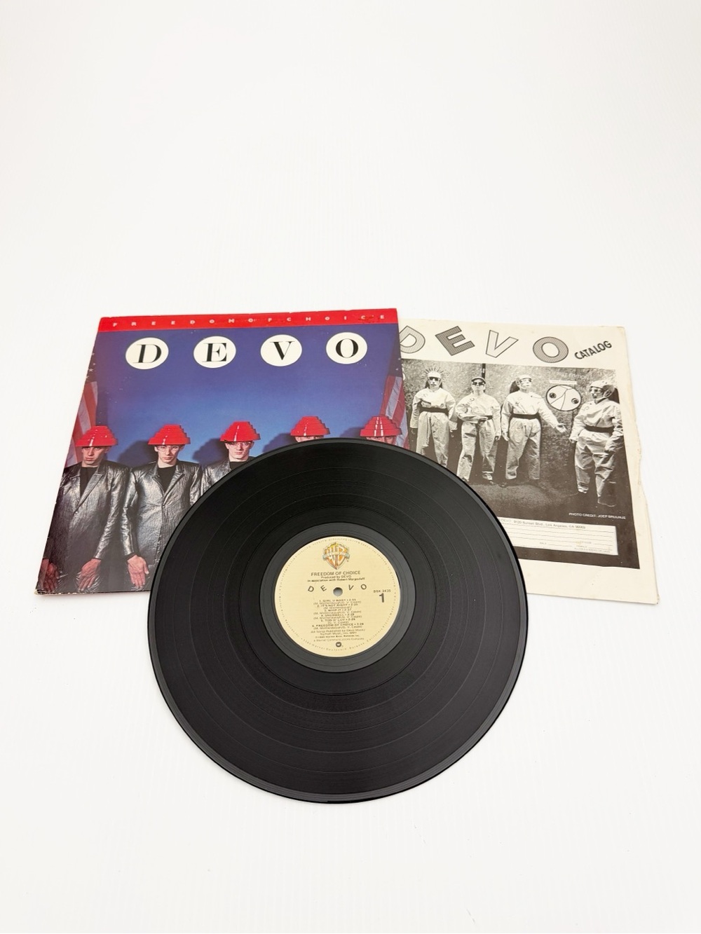 Vintage 1980 Warner Bros DEVO Freedom of Choice Vinyl Record LP BSK 3435